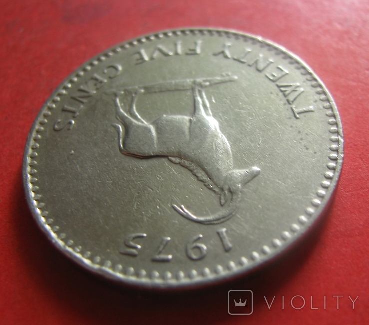 Родезія 25 центів 1975, фото №3