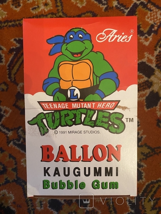 Блок коробка от жевательных резинок. Turtles