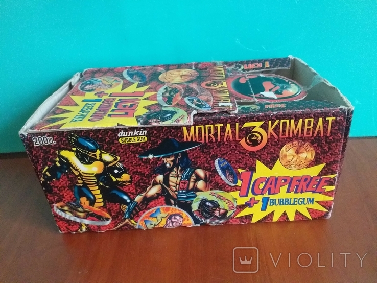 Упаковка от жевачки Mortal Kombat 3. Оригинал., фото №2