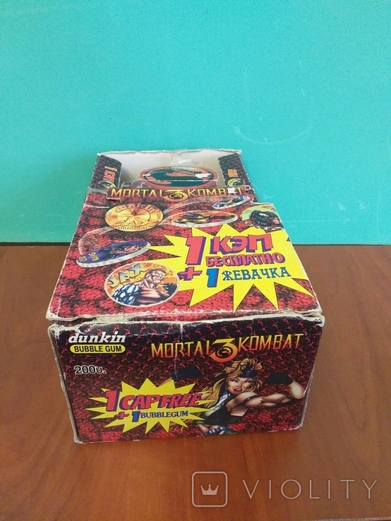 Упаковка от жевачки Mortal Kombat 3. Оригинал., фото №4