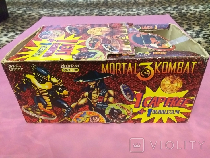 Упаковка от жевачки Mortal Kombat 3. Оригинал., фото №6