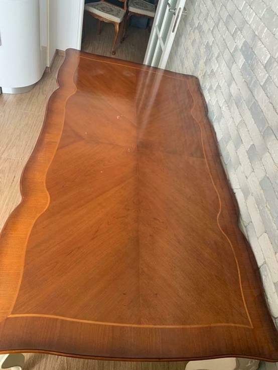 Продам большой обеденный деревянный кухонный стол, фото №4