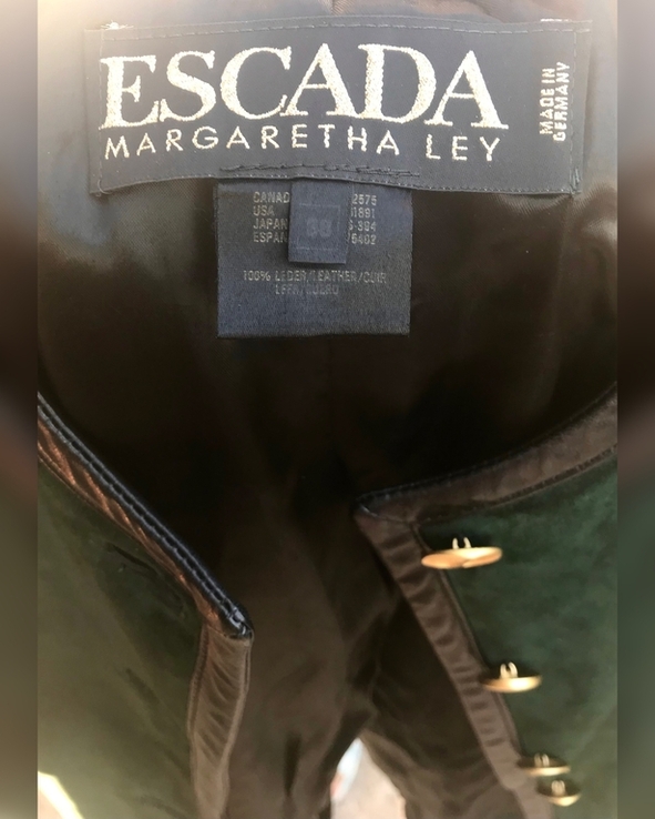ESCADA. Шикарная куртка из натур.замши. Jacket genuine suede leather, glossy leather decor, фото №12
