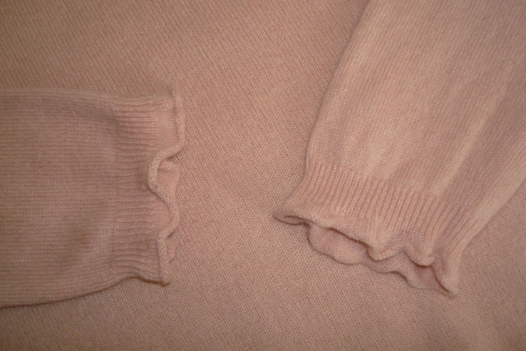 S.Oliver Кашемировый теплый удлиненный пуловер женский нежно розовый М, фото №7