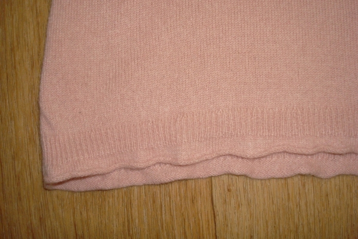 S.Oliver Кашемировый теплый удлиненный пуловер женский нежно розовый М, фото №8