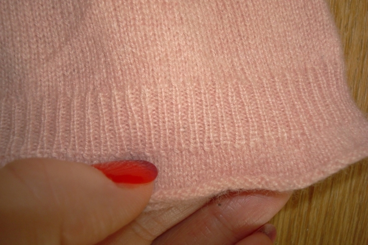 S.Oliver Кашемировый теплый удлиненный пуловер женский нежно розовый М, фото №10