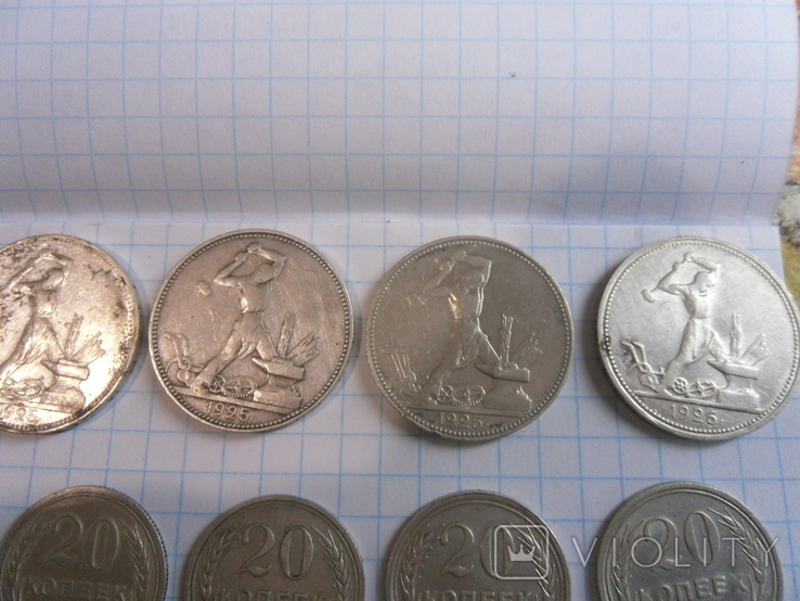 Небольшая колекция серебряних монет-22шт, фото №6