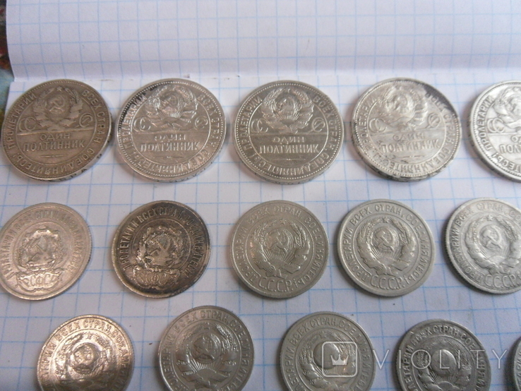 Небольшая колекция серебряних монет-22шт, фото №9