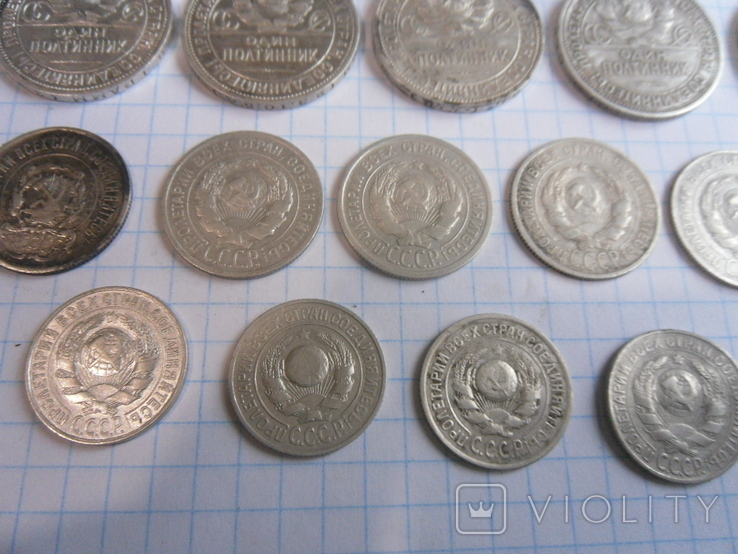 Небольшая колекция серебряних монет-22шт, фото №11