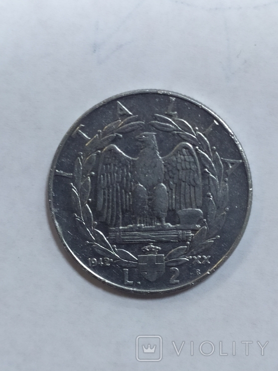 2 лиры 1942 R, фото №2