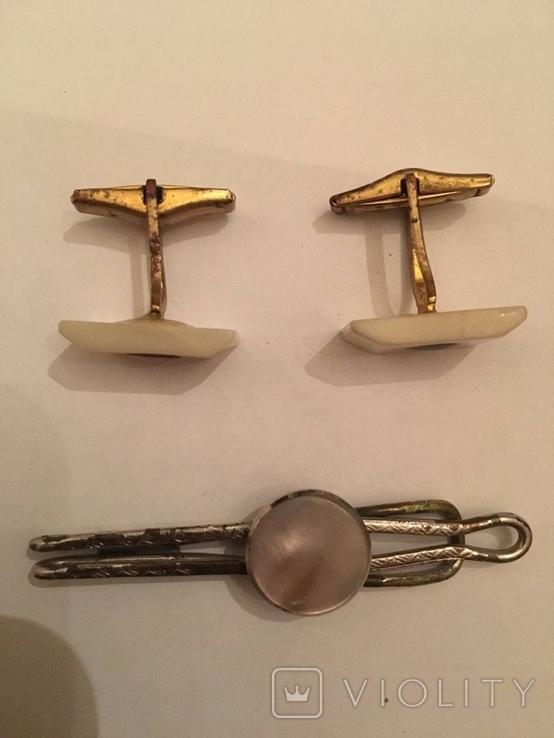 Cufflinks and tie clip. USSR, photo number 3