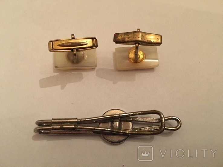 Cufflinks and tie clip. USSR, photo number 4