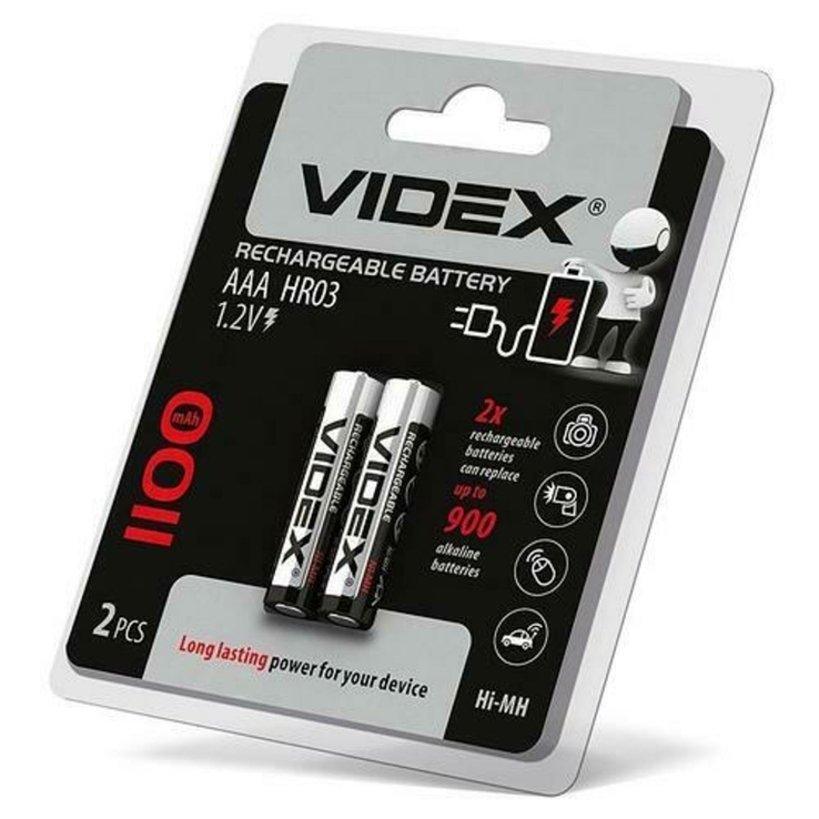 Аккумулятор Videx AAA (R3) 1100mAh 2шт