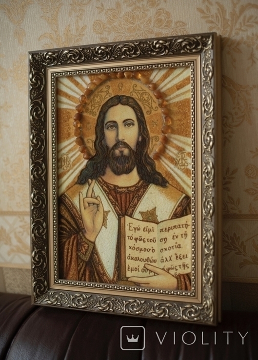 Икона Иисуса Христа 38/50 см., фото №5