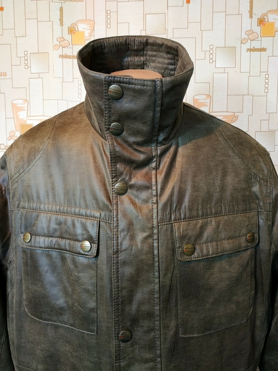 Куртка утепленная демисезонная MIAN ткань под кожу p-p XXL (состояние нового), фото №4