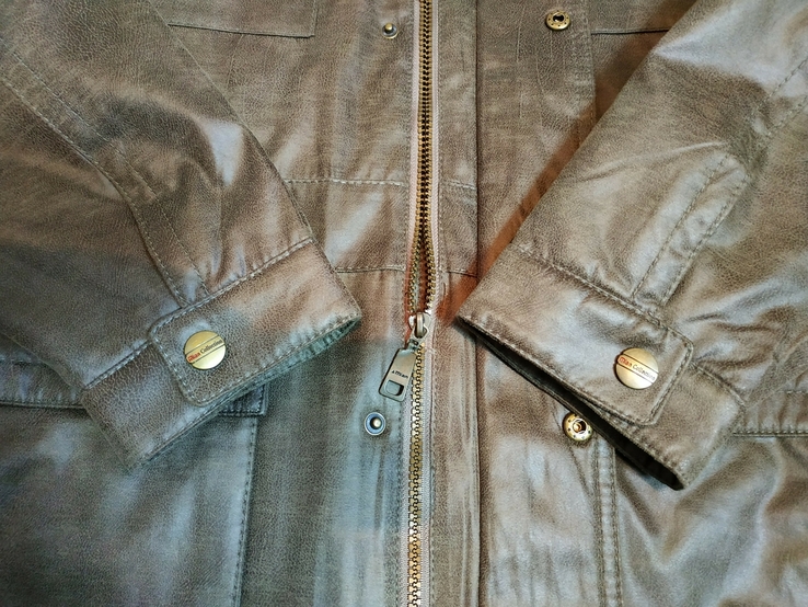 Куртка утепленная демисезонная MIAN ткань под кожу p-p XXL (состояние нового), photo number 8