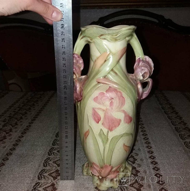 Антикварна ваза виконана у стилі модерн, фото №3