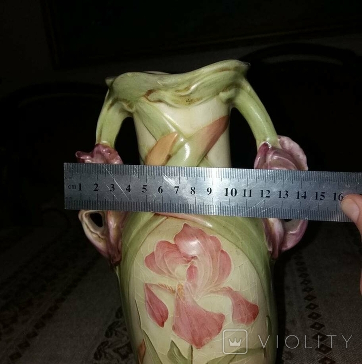 Антикварна ваза виконана у стилі модерн, фото №12