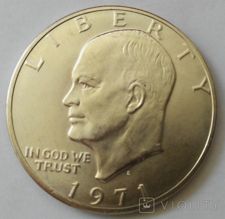 1 Доллар 1971 S Эйзенхауэр Серебро.