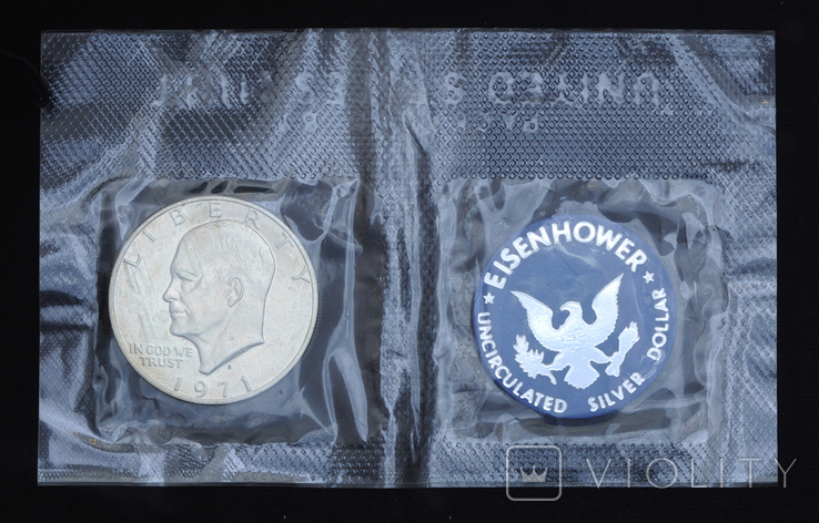 1 Доллар 1971 S Лунный, США в Запайке