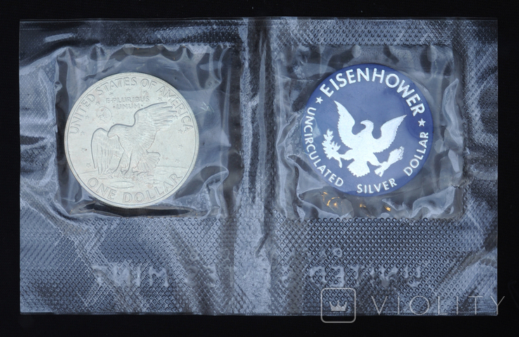 1 Доллар 1971 S Лунный, США в Запайке, photo number 3