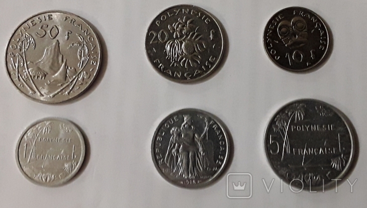 Монеты ,,Французская полинезия,,, фото №2