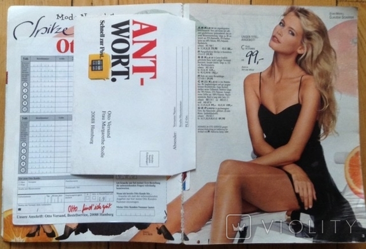 OTTO catalogue, Germany, 1995, Claudia Schiffer, photo number 4