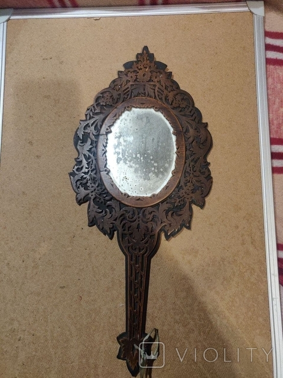 Ручное старинное зеркало., фото №2