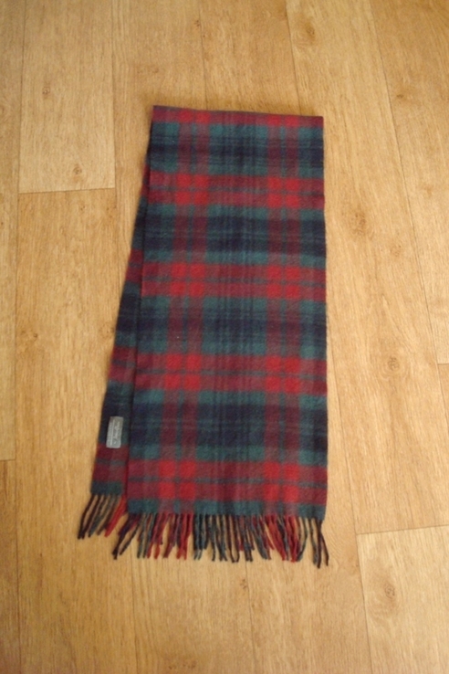 Cashmere Jean Jacques Benson Кашемировый теплый мужской шарф с бахромой, фото №5