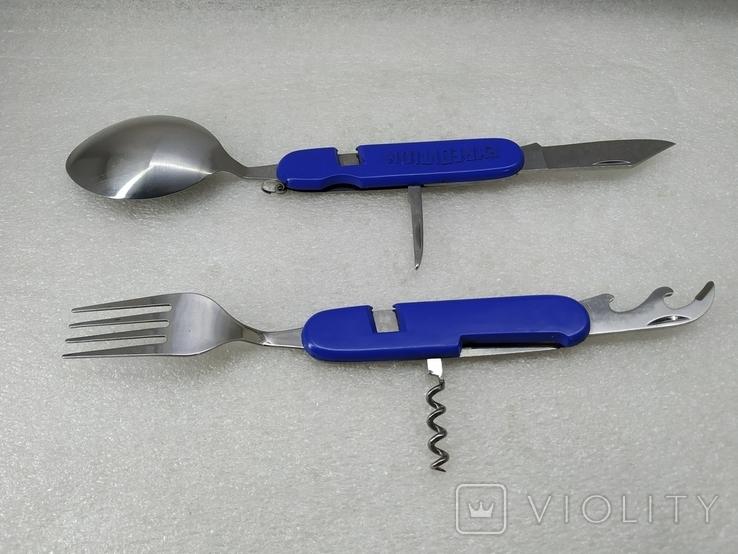 Большая ложка, вилка, нож, штопор, открывалка и др. Expedition., фото №10