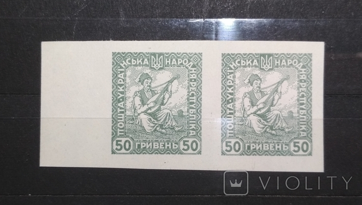 Віденський випуск, без перфорації Україна УНР 1920, фото №2