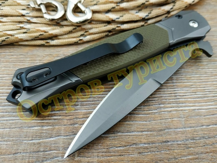 Нож выкидной Browning FA52 green, фото №5
