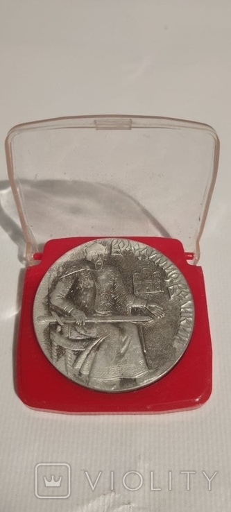 Настольная медаль 1500лет Киеву Владимир Великий, фото №2