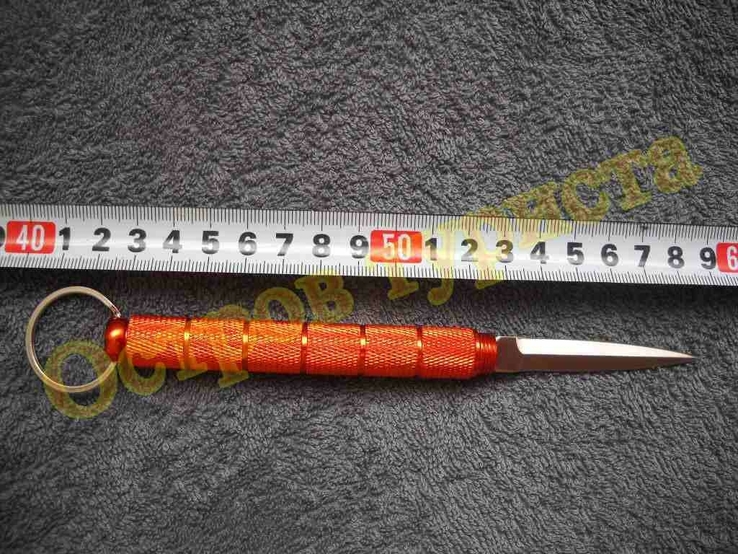 Нож тычковый резьбовой обоюдоострый складной Orange 33, фото №7