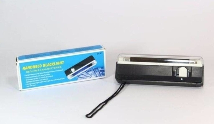 Портативный ультрафиолетовый детектор банкнот DL01, фото №6