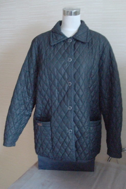 Стильная красивая демисезонная утепленная женская куртка стеганная 52, фото №3