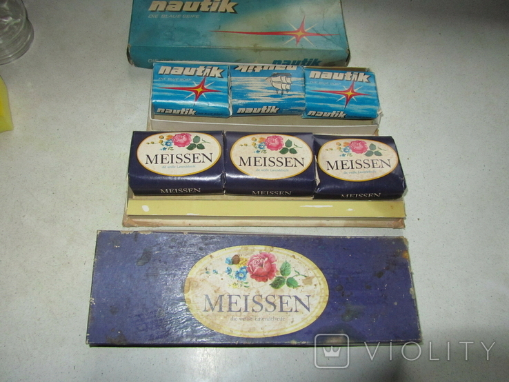 Две коробки с пустыми для мыла этикетками из СССР, фото №3