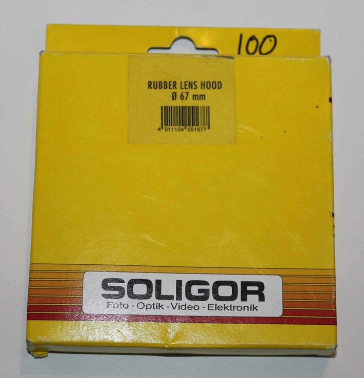 Бленда Soligor Rubber Lens hood 67mm резиновая (№2638), фото №7