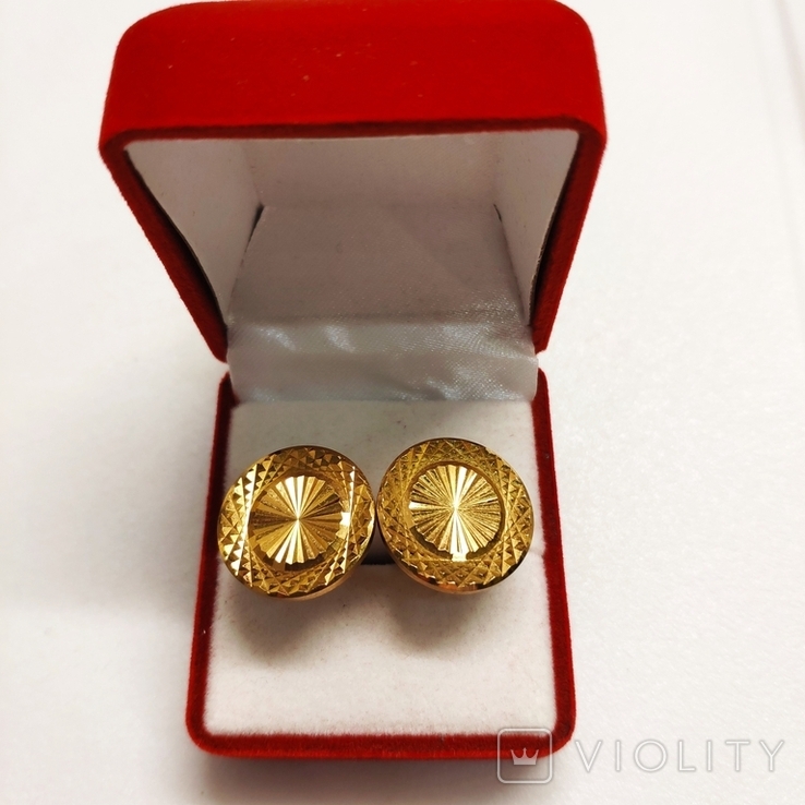 Vintage, USSR: gold-plated cufflinks, 1970s, photo number 3