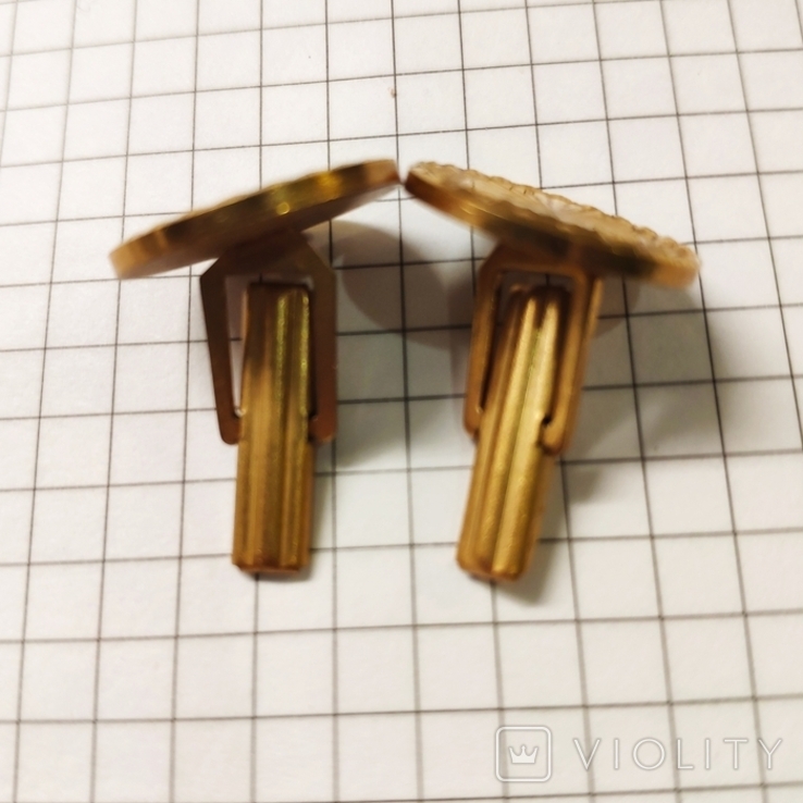 Vintage, USSR: gold-plated cufflinks, 1970s, photo number 5