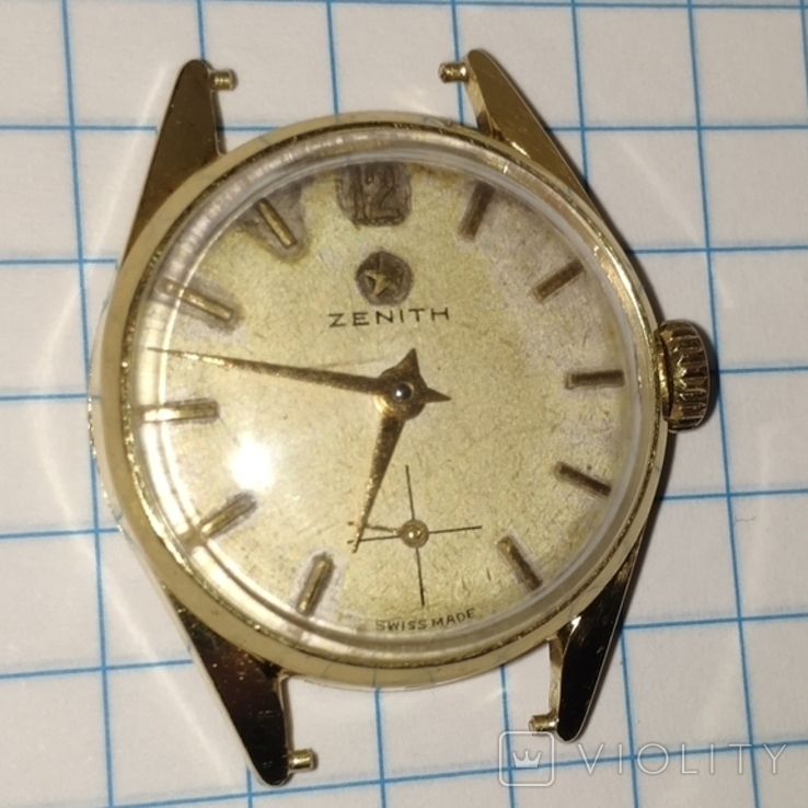 Золотые часы Zenith 750пробы (18карат), фото №5