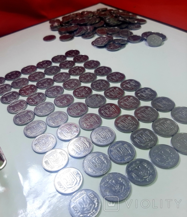1 копейка 1992, 2000 - 2012. 10 комплектов ,,погодовок" 140 монет