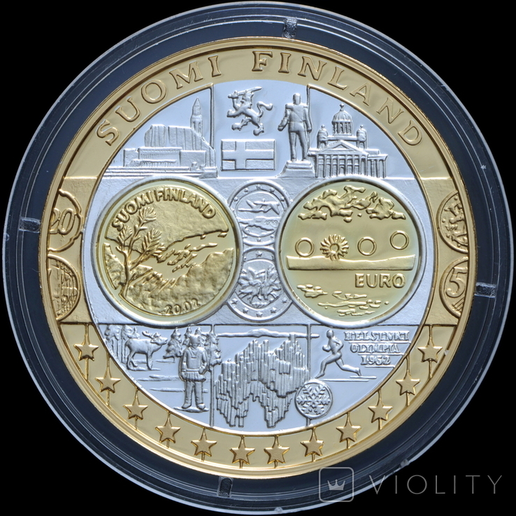 Финские Евро (0.999, 20г) Европа