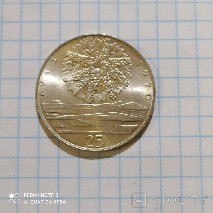 Серебряная монета Чехословакии