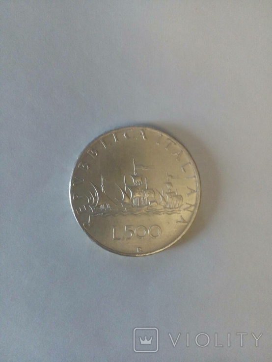 Серебреных 500 Лир, фото №2