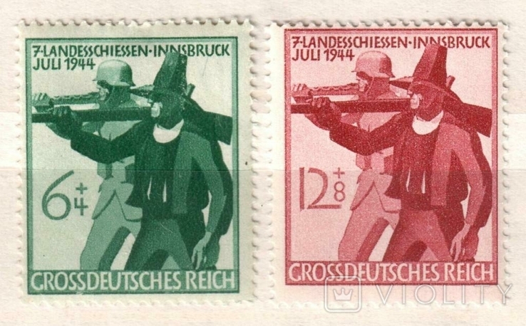 Третий Рейх 7-ая встреча тирольских стрелков в Инсбруке 1944г