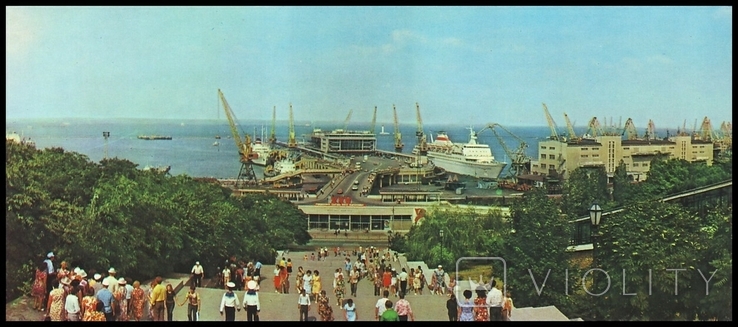 Одесса. Морской вокзал. Фото Б. Минделя (СССР, 1978 г.)