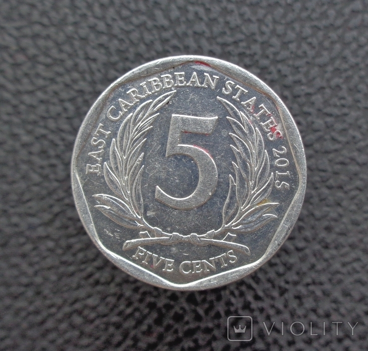 Восточно-карибские штаты 5 центов 2015