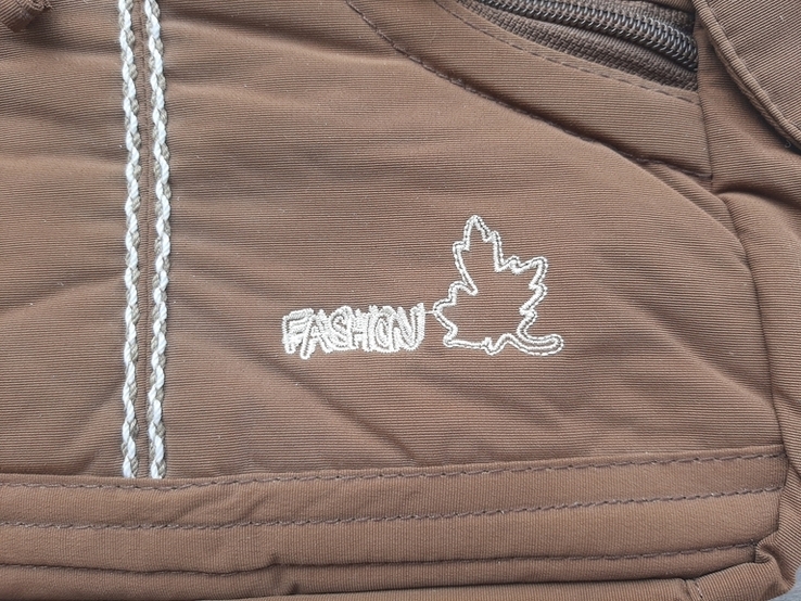 Женская сумочка olli из плащевой ткани (коричневая), фото №4
