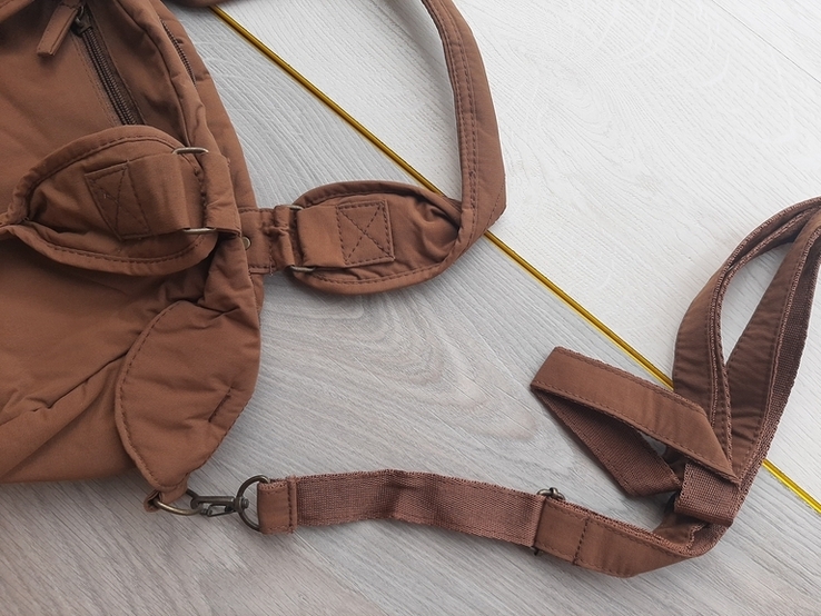 Женская сумочка olli из плащевой ткани (коричневая), фото №5